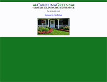 Tablet Screenshot of carolinagreenslandscaping.com